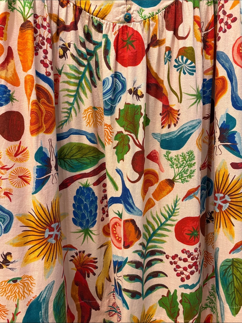 Farm Rio Printed Strapless Maxi Dress Size S - Picture 9 of 16